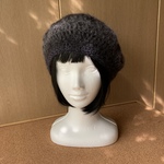 キッドモヘアの透かし編みベレー帽