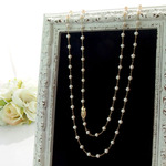 100ｃｍロングネックレス Venus～white～