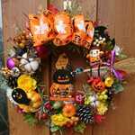 ハロウィンリース☆✨No.254☆💕フラワーリース☆✨