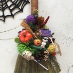 ハロウィンリース♪　HAPPYほうきリース　ハロウィンスワッグ　 18