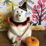 北欧しろくま貯金箱　２点セットハロウィン雑貨