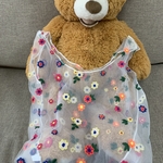 オーガンジーバック　花柄