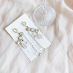 韓国アクセサリー♡雪のパール＆ビジューピアス