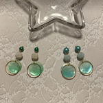 シェル×パールのピアス