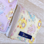 ミニタオル　ハンカチ　名入れ　プリンセス　可愛い　女の子　ベビー　ガーゼ　入学　入学　保育園　幼稚園　小学校　ハンカチ　二枚セット　タオル　ギフト　プレゼント