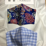 2枚セットで300円！ハンドメイド　夏仕様マスク　チェック同柄２枚
