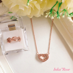 【送料無料】marurimaruku様専用ページ✨クールハートネックレス＆ハートフルラウンドリング💍✨　グルーデコ　ピンクゴールド