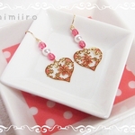 花ハート＊Red（ピアス）