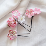 つまみ細工 髪飾りセット 七五三 三歳 七歳 浴衣にも