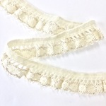 ウールラメフリルトーションレース　1m   Wool frill lame lace  