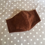 秋冬スエード調の立体マスク　