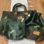 恐竜柄お手提げ3点セット