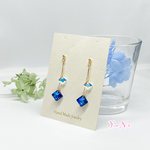 ☆*。スワロフスキー バミューダブルー ピアス·イヤリング☆*。