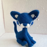 ネコのぬいぐるみ(ブルー) 