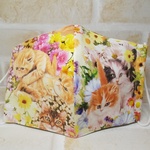 35.ふつうsizeマスク＊仔猫＆FLOWER🐈️＊