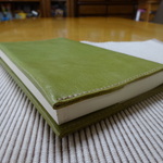 新書サイズ用　革のブックカバー　S-1
