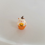 G🎃くまさん🌜ハロウィンカップケーキ 🐻  ミニチュア フェイクフード 　パステル　