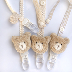 テディちゃん　mulch clip 🐻(おしゃぶりホルダー)