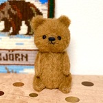 第一弾⑥ 茶ベアさん　テディベア  ハンドメイド