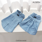 ★ALQEEN★ 犬服　デニムシャツ　