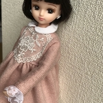 リカちゃん服(ピンクのワンピース)