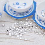 【メタルパーツ/スタッズ/ラウンド/小(約1.5mm)約100個】白銀/アートパーツ/埋め込み/封入資材/ネイル用品/レジン材料/デコ素材/部品 ap002009
