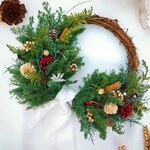 クリスマスリース プリザーブドフラワーリース  ドライフラワーリース  リース  Xmas