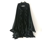 2way フリル カーディガン BK