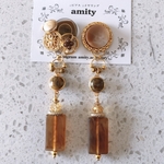 《2way》ヴィンテージボタンピアス・イヤリング