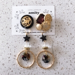 《2way》ヴィンテージボタンピアス・イヤリング