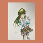 【原画】香り(かおり)【水彩色鉛筆】