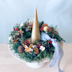 クリスマスキャンドルリース