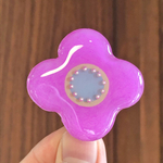 北欧風お花のポニーフック＊ぼたん色