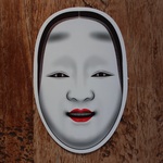 JAPAN　STICKER　【S】　NOH MASK　能面