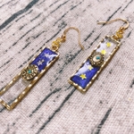 ガーリーアシメ宇宙ピアス（イヤリング変更可能）
