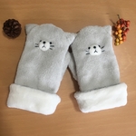 ふわふわねこの手袋