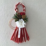 🈹 セール【年内お届け可】【即日発送】 🎍 クリスマスから飾れるお正月飾り 開運しめ縄　ダリアしめ飾り  しめ縄飾り　お正月　開運　金運　クリスマスリース　しめ縄