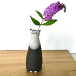 猫　花瓶〈インテリア置物〉