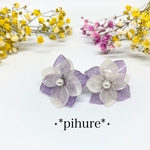 紫陽花ピアス