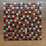 モザイクタイル ＊ファニーモザイクアンティークレッド＊　資材　DIY