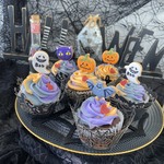 ハロウィンカップケーキ【ハロウィンアイシングクッキー】