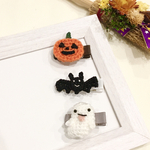 ハロウィンに♪選べるヘアクリップ🎃🦇👻