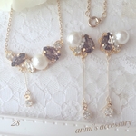 【28】ベーシック color ZARA モチーフ♡ピアス＊ネックレス