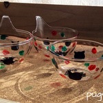 ミニカップ 3個セット 黒猫さん 限定バージョン