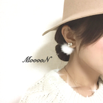 スワロフスキー♡ファーピアス