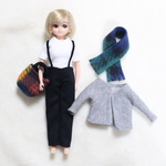 リカちゃん 服 set ♡サス付きパンツ5点set♡