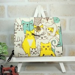 Ａ様ご依頼品　黄色い猫と仲間達　二つ折財布