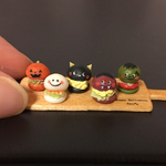 ミニチュアフード ハロウィン ミニチュア ハロウィンプレート バーガー フェイクフードパン パンセット