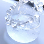 【再販】緊張とつらい疲れを解きほぐす　水晶の蝶とセレナイトの透明なブレスレット