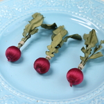 布花 ラディッシュブローチ　